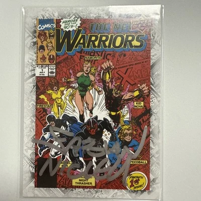 2024 UD Marvel Beginnings Volume 2 Series 2 Auto Fabian Nicieza B29 New Warriors - Image 1 of 2