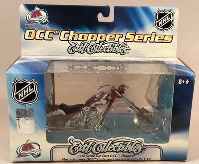 ERTL OCC Chopper Series, NHL Colorado Avalanche DC Motorcycle 1:18 - Image 1 of 4