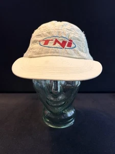 Vintage Cycling Hat Cap Bicycle Race Bike TNI Red White Blue 5 Panel Adjustable - Picture 1 of 6