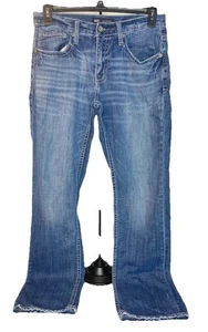 BKE Buckle Jake Straight Leg Jeans Herren 32/34 blau Stretch Denim bestickt - Bild 1 von 12
