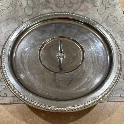 Vintage Crome Lazy Susan, A Danny Wilson Chrome Original 17x17” - Image 1 of 4