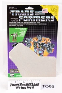 Swindle Card 1986 Vintage Hasbro G1 Transformers - Picture 1 of 2