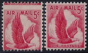 C50 - 5c Luftpost Fehlperf Fehler / EFO "Adler im Flug" postfrisch NH - Bild 1 von 1