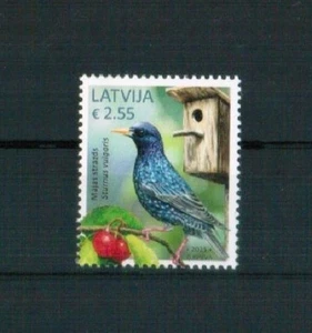 LETONIA 2025 FAUNA Animales. Aves ESTORNINO COMÚN - MNH - Imagen 1 de 1