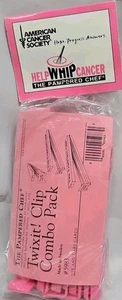 Paquete combinado de 10 clips de bolsa Pampered Chef Pink Twixit Clip nuevo en paquete - Imagen 1 de 5