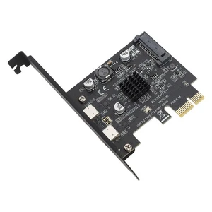 New USB 3.2 PCI Express Expansion Card GEN2 Dual Type C High Speed 10Gbps PCI E - Picture 1 of 22