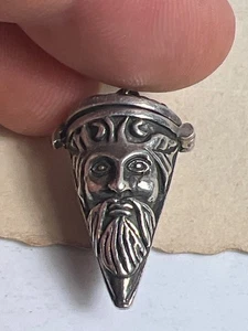Greenman Mystic Magic Okkult .925 Sterling Silber Pendel Schmuck Geschenk Gesichter - Bild 1 von 12
