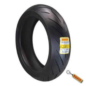 Pirelli Diablo Rosso III 180/55ZR17 73W Rear Motorcycle Tire with Keychain - Picture 1 of 9