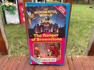 RARE The Ranger Of Brownstone VHS Double Feature Clamshell Disney TESTED - Picture 1 of 4