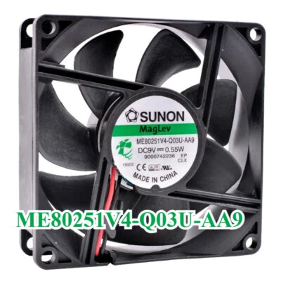 For SUNON ME80251V4-Q03U-AA9 DC9V 0.55W Suspension Bearing Cooling Fan 8cm 8025 - Image 1 of 4