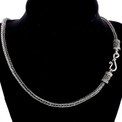 Taxco 925 Sterling Silver Wheat Chain Necklace  21.75” 45g 4mm -Mexican Jewelry - Image 1 of 4