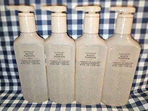 NEW 4-Pack WHITE PUMPKIN Cleansing Gel Hand Soap 8 oz Bath & Body Works - Picture 1 of 1