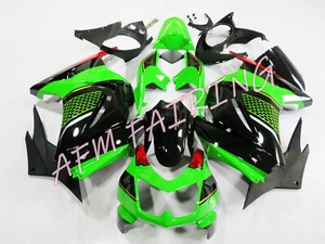 Green Black Red ABS Injection Mold Bodywork Fairing for Ninja250R EX250 2008-12 - Picture 1 of 8