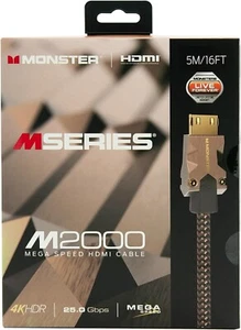 HDMI Kabel 5m 4K HDR High Speed – HDMI 2.0 Kabel mit 24K Gold - Monster M2000 - Bild 1 von 9