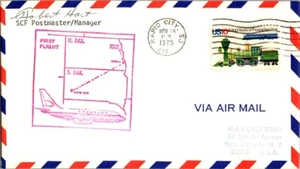 Frontier Airlines First Flight Rapid City South Dakota - Grand Forks ND - 1975 - Picture 1 of 2