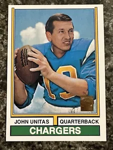 1974 Topps Football Reprint Johnny Unitas #150 2000 - Picture 1 of 2