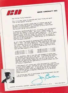 1973 BEDE Aircraft ad 6/7/2024c - Picture 1 of 1