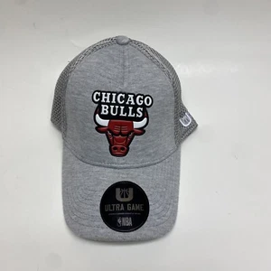 Gray Chicago Bulls Fitted Hat, NWT, one size fits all, NBA Gray. - Bild 1 von 8