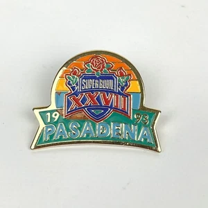 VTG Super Bowl XXVII Pasadena 1993 NFL Football Enamel Lapel Pin Tie Tack - Picture 1 of 5