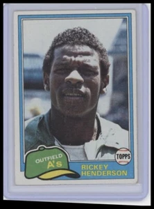 1981 Topps #261 Rickey Henderson - Picture 1 of 2
