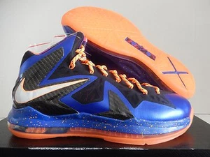 NIKE LEBRON X 10 PS ELITE "KNICKS" HYPER BLUE-PURE PLATINUM SZ 14 [579827-400] - Picture 1 of 5