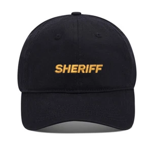 Sheriff Military Unisex Embroidery Baseball Cap Washed Cotton Embroidered Cap - Picture 1 of 11