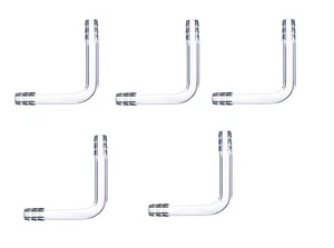 ABGIL Borosilicate Glass Adapter, L Connector Tube, 10mm Hose Connection. - Picture 1 of 2