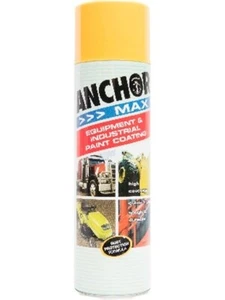 Anchor Max High Gloss Enamel Paint Aerosol Spray John Deere Yellow (58307) - Picture 1 of 12