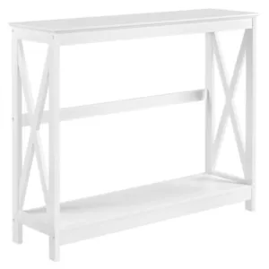 Konsolentisch Flurtisch mit Ablage Beistelltisch Sideboard Wohnzimmer Flur Holz - Bild 1 von 12
