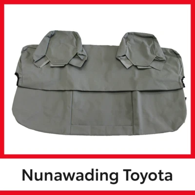 Genuine Toyota Land Cruiser 70 Rear Canvas Seat Covers Sep 2023 Onwards - image 1 of 2