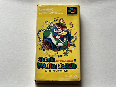 Boxed SUPER MARIO WORLD  -  Super Famicom   -  UK Seller - Image 1 of 4