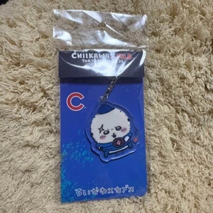 Chiikawa MLB TOKYO SERIES 2025 Sea Otter Rakko Acrylic Keychain Cubs - Picture 1 of 1