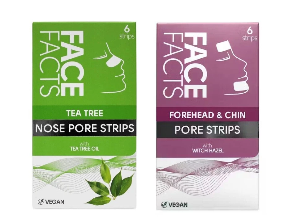 Face Facts Pore Strips Nose or Chin Forehead Blackhead Remover Deep Clean 6pk - Image 1 of 1