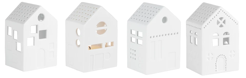 4er Set Lichthäuschen "Lichtblick+Lichttraum+Lichtschimmer+Lichtglanz" - Räder - Bild 1 von 1