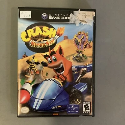 Crash Bandicoot Nitro Kart (Nintendo GameCube) Case & Disc TESTED at Manual - Image 1 of 3