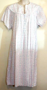 Lanz Of Salzburg Nightgown Womens 3XL 100% Tyrolean Cotton Short Sleeve - Picture 1 of 5