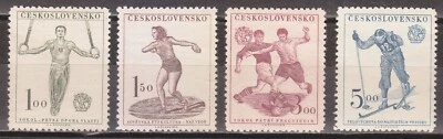 Checoslovaquia MNH 1951 Mi 671-674 Sc 466-469 Federación Checoslovaca Sokol ** Foto 1 de 2