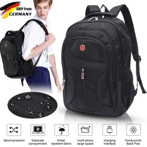 Herren Rucksack Wasserdicht Freizeit Sport Arbeit Reise Schulrucksack DHL - Bild 1 von 14