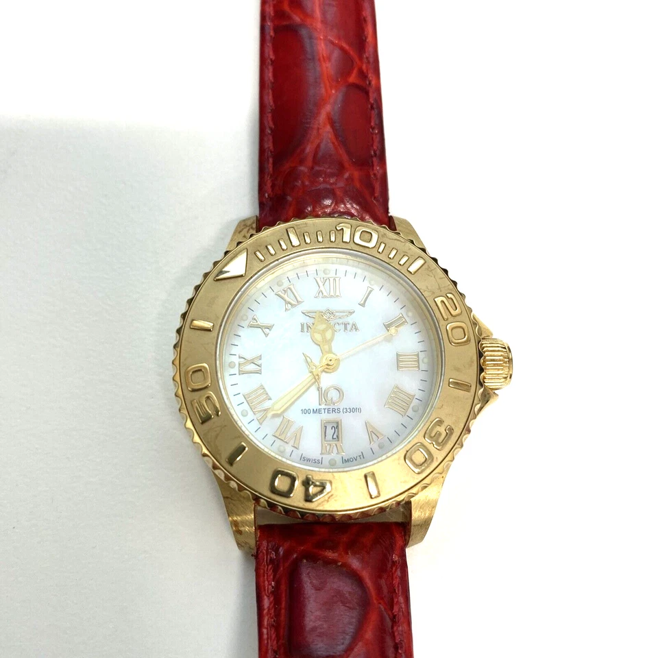INVICTA LADYS WATCH MOTHER OF PEARL WRISTWATCH SWISS MOVT WILDFLOWER 100m RES - Image 1 of 4