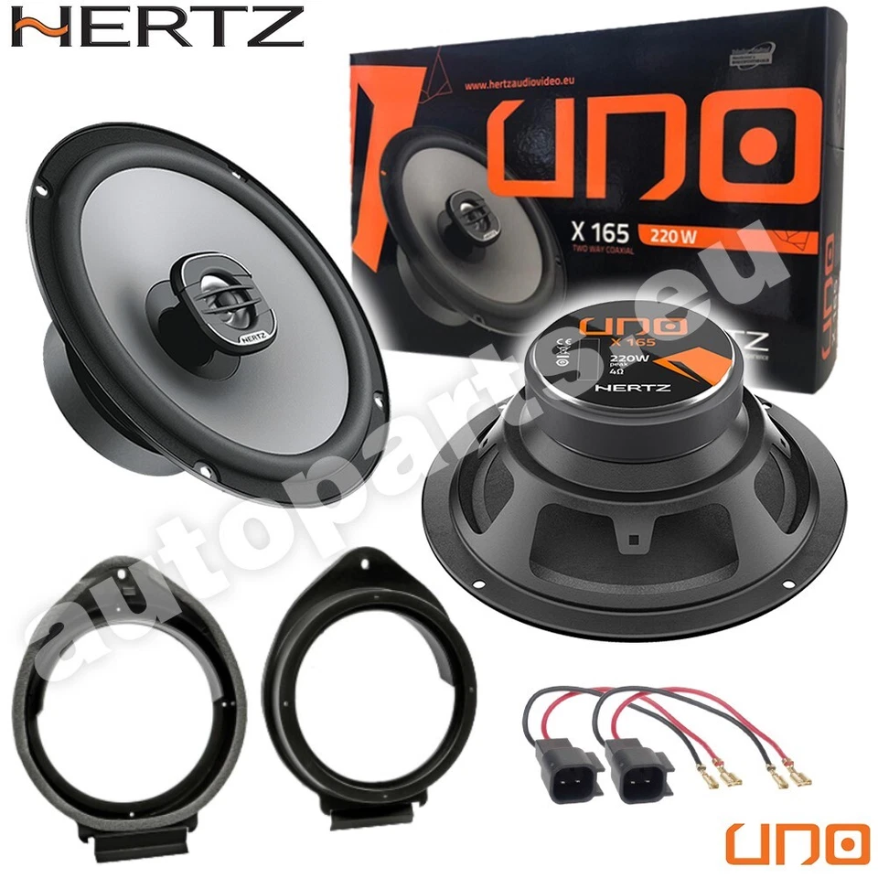 Kit 4 Casse Altoparlanti Hertz X165 Anteriori e Posteriori per Lancia Delta III