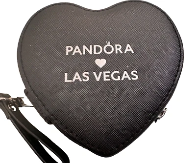 Nuevo Auténtico Pandora LAS VEGAS Corazón Joyería Almacenamiento/Estuche de Viaje - RARO Foto 1 de 4