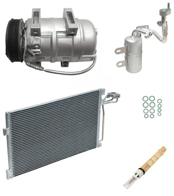 RYC Reman 交流电压缩机套件 带冷凝器 FG648 适用于沃尔沃 C70 2.5L Turbo 2006 — 第 1/4 张图片