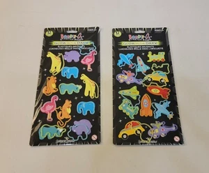 2 Packs Bandit-Os Glow in the Dark STRETCH BANDS, Animals & Transportation - NEW - Picture 1 of 2