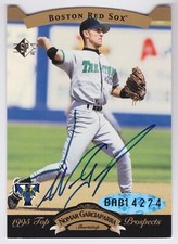1995 Upper Deck SP Top Prospects Nomar Garciaparra Auto Thunder Red Sox
