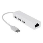 USB-C USB 3.1 Type C To USB RJ45 Ethernet Lan Adapter Hub Cable for  PC Q9Z9