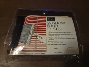 VINTAGE SEARS AND ROEBUCK CO WINDOW BLIND DUSTER HOUSEHOLD CLEANING BRUSH - Picture 1 of 8
