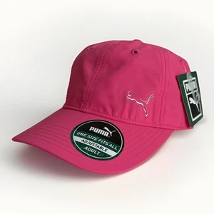 Puma Bright Pink Adjustable Hat Logo Dri Fit Cap - Picture 1 of 9