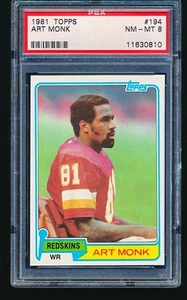 1981 Topps ART MONK Rookie #194 PSA 8 - Picture 1 of 2