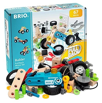 BRIO Builder Pullback Motor Set 34595 All 67 Pieces Educational Toy F/S JAPAN - Image 1 of 4