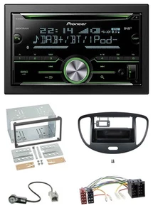Pioneer Bluetooth MP3 DAB 2DIN USB CD Autoradio für Hyundai i10 2008-2013 schwar - Bild 1 von 8